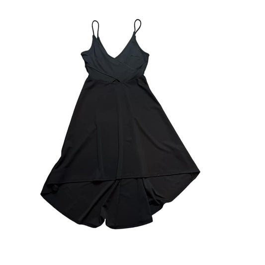 DEREK HEART SPAGHETTI STRAP BLACK DRESS - 143 SMALL