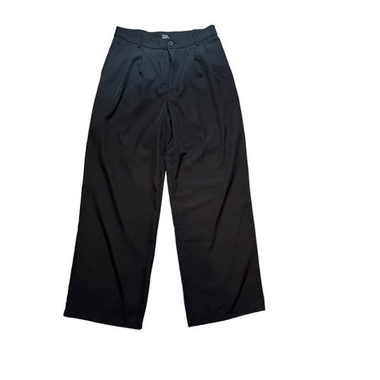 SHEIN HIGH WAISTED BLACK PLEATED PANTS - 146  LARGE  $9.99