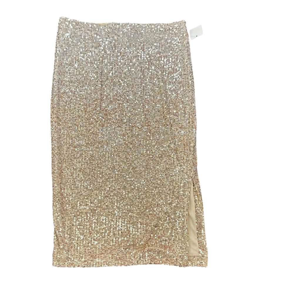 CHELSEA AND VIOLET GOLD HOMBRE PULL ON SKIRTS NWT 278  XSMALL