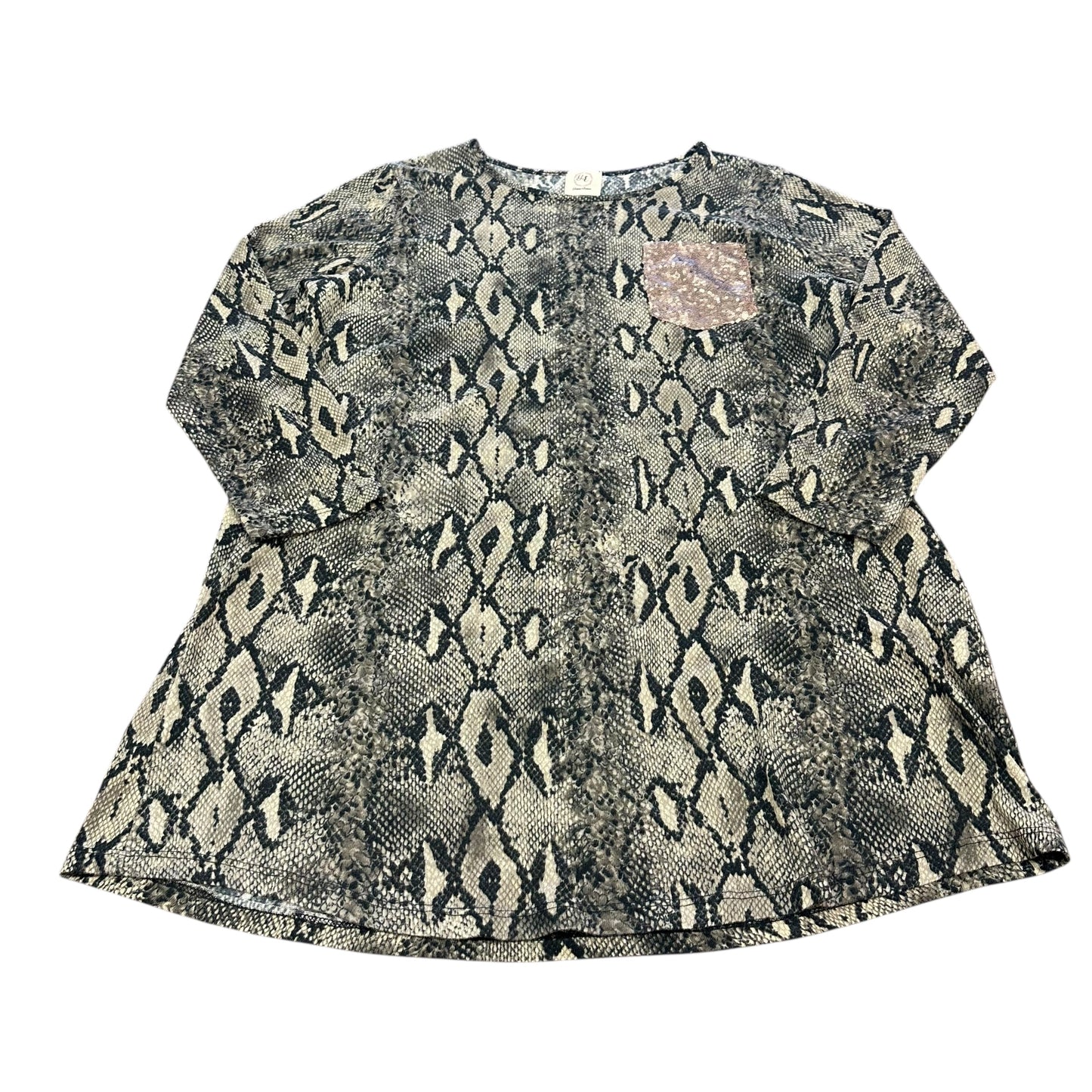 GRACE & EMMA SNAKESKIN TUNIC 132 LARGE