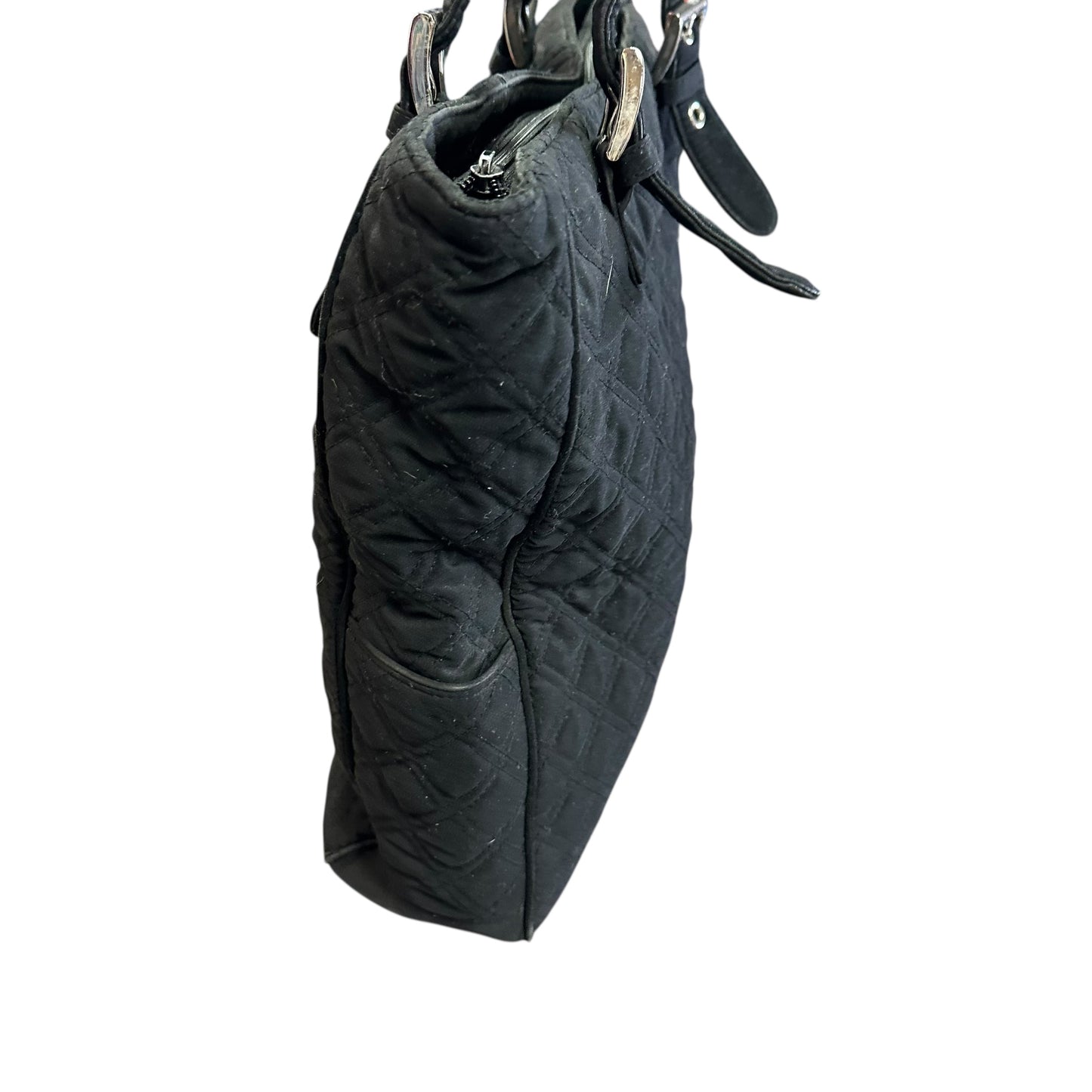 VERA BRADLEY BLACK TOTE 7 GOOD USED CONDITION