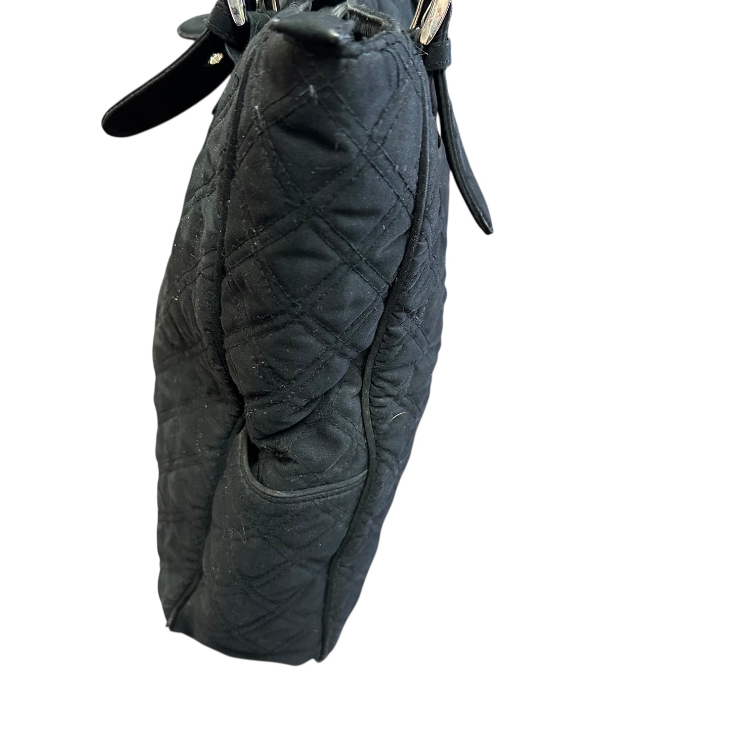 VERA BRADLEY BLACK TOTE 7 GOOD USED CONDITION