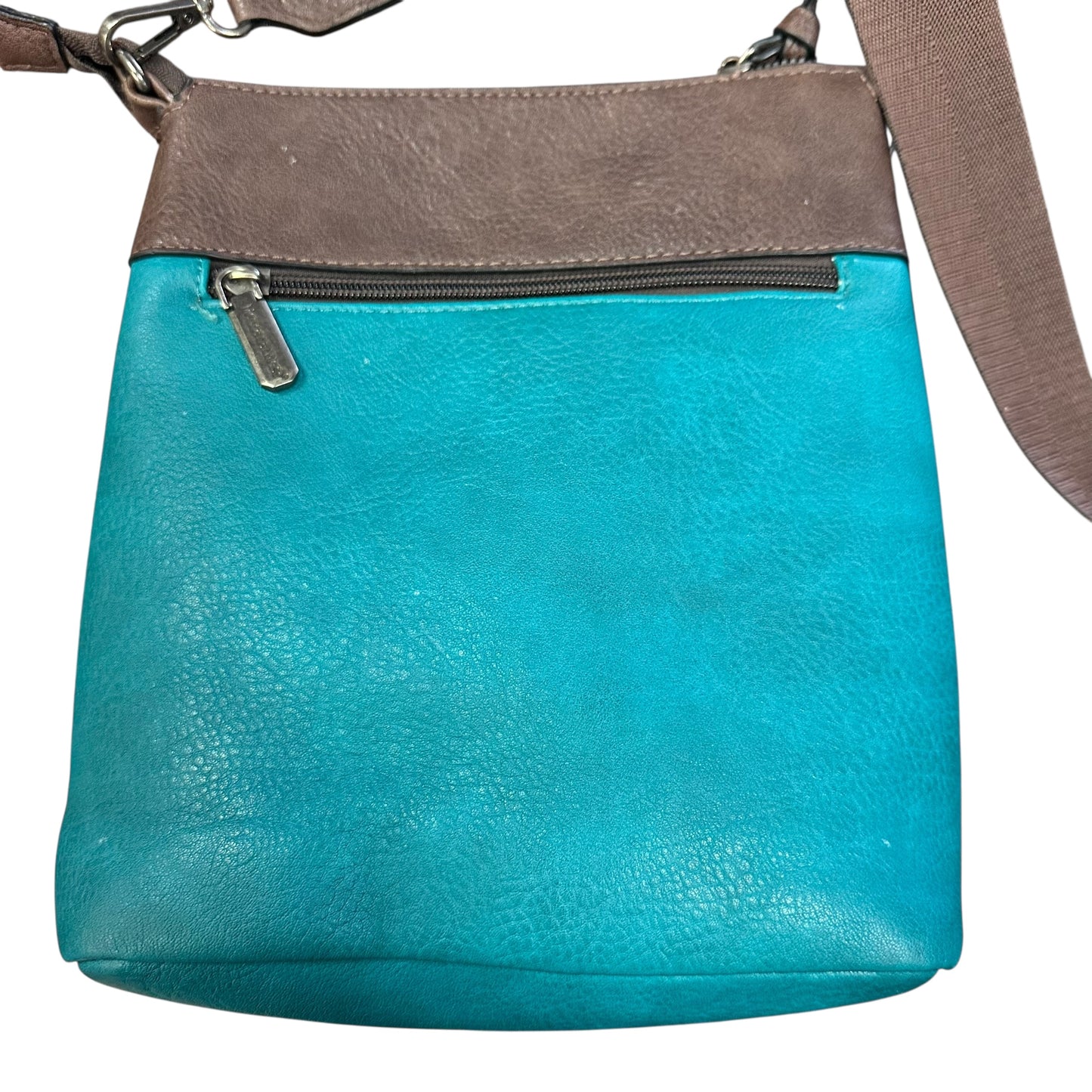 MONTANA WEST BROWN TURQUOISE CROSSBODY 225 ONE SMALL FLAW