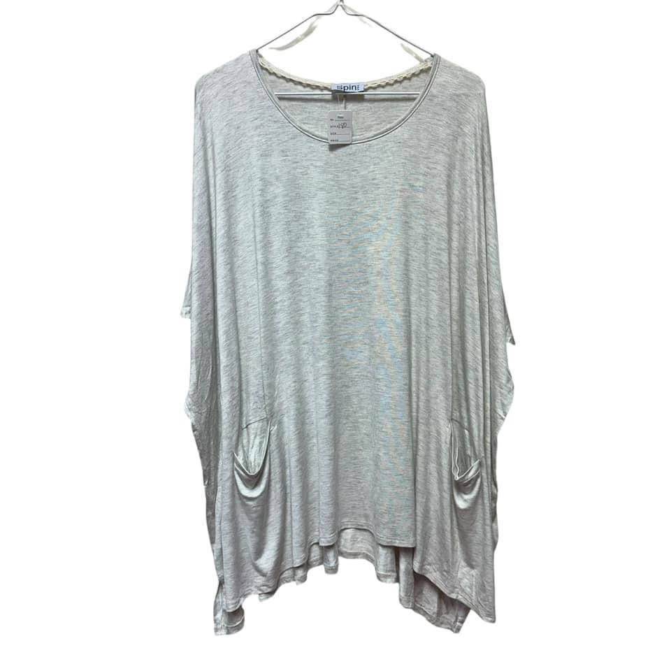 SPIN GRAY TUNIC TOP NWOT 1X $9.99