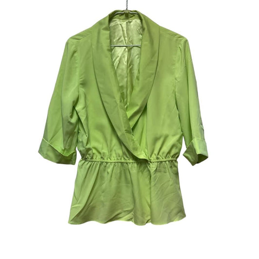 GIANNI BINI NEON GREEN TOP  MEDIUM  $16.99