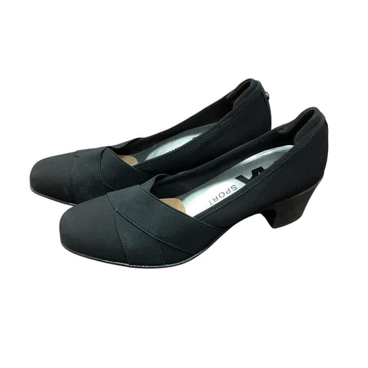 ANNE KLEIN SPORT BLACK 1” HEELS  SZ 7.5  $9.99