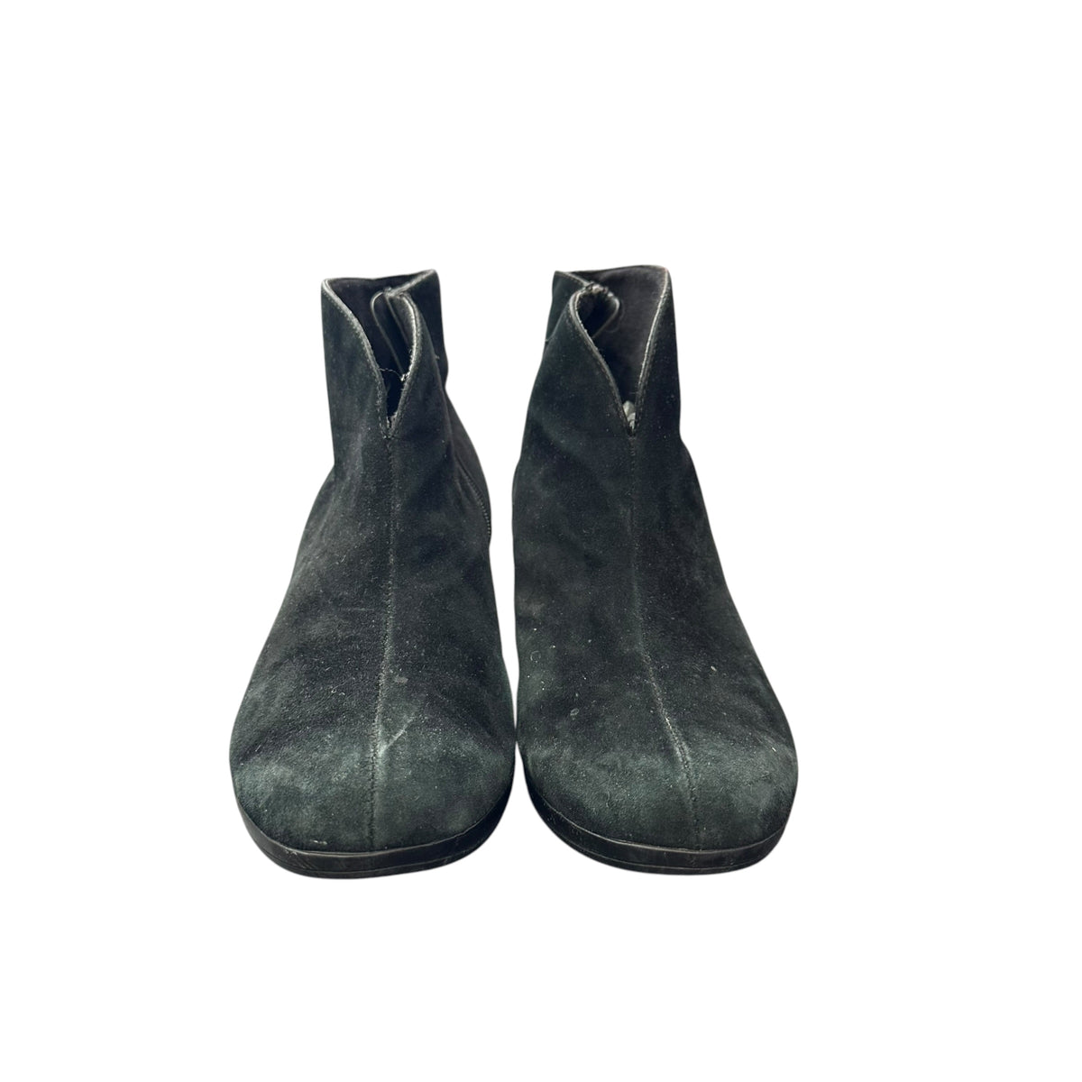 MUNRO BLACK SUEDE ANKLE BOOTIES 100 SZ 7.5