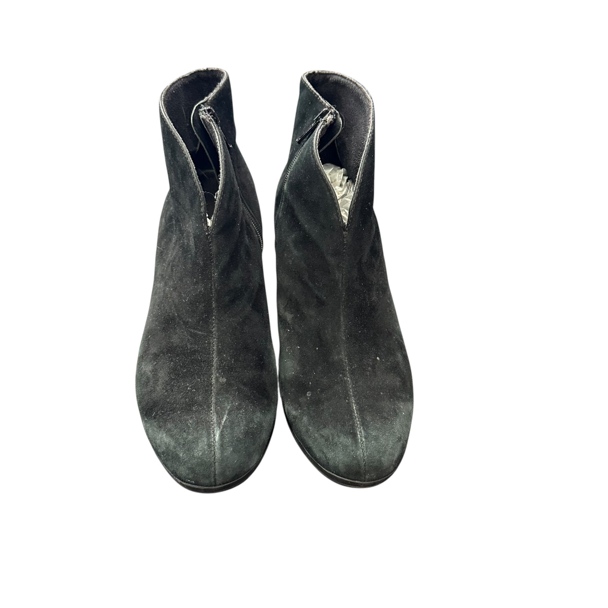 MUNRO BLACK SUEDE ANKLE BOOTIES 100 SZ 7.5