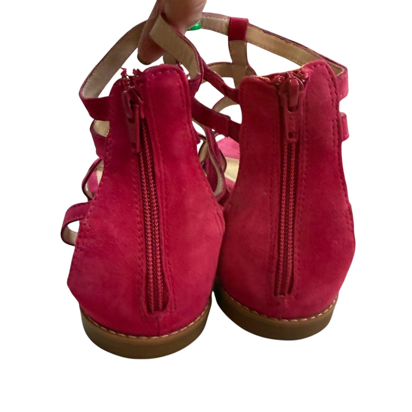 HUSH PUPPIES PINK FLAT STRAPPY SANDALS NWOT 100 SZ 11