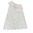 LOFT DRESS ONE SHOULDER EYELET LIGHT PINK RUFFLE NWT SZ 6 TALL